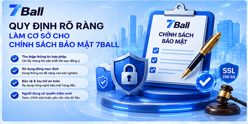 Quy định rõ ràng làm cơ sở cho chính sách bảo mật 7Ball